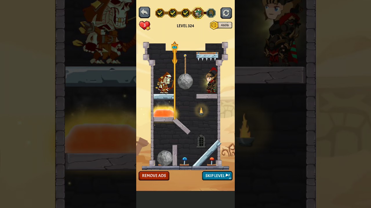 How to Loot - Pin Pull & Hero Rescue / Level 324 / Solution / Azura Global / Android iOS