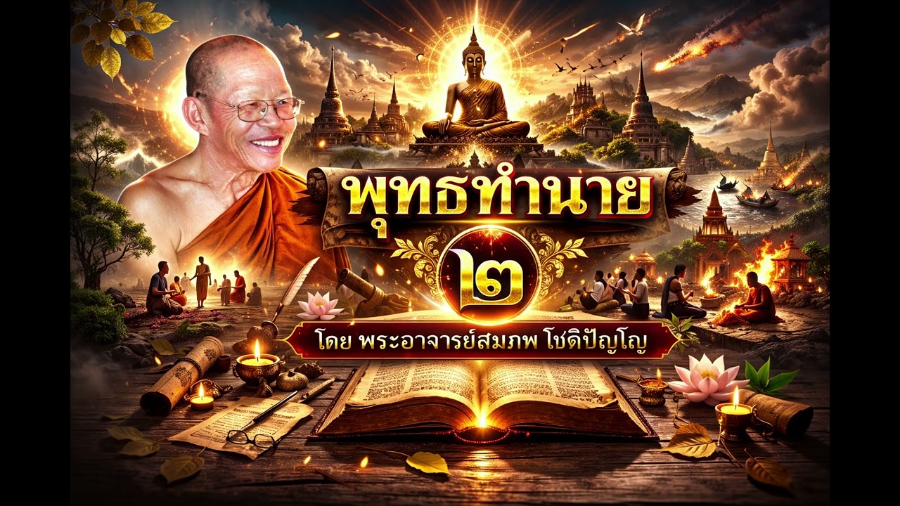 พุทธทำนาย 2 พระอาจารย์สมภพ โชติปัญโญวัดนิพเพธพลาราม ตำบลแพด อำเภอคำตากล้า จังหวัดสกลนคร