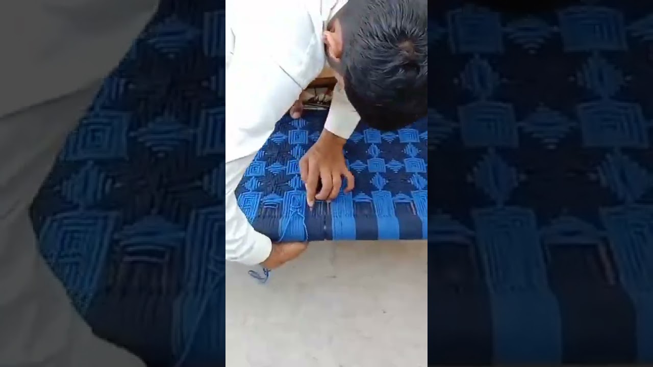 weaving iron cot | knitting a cot 