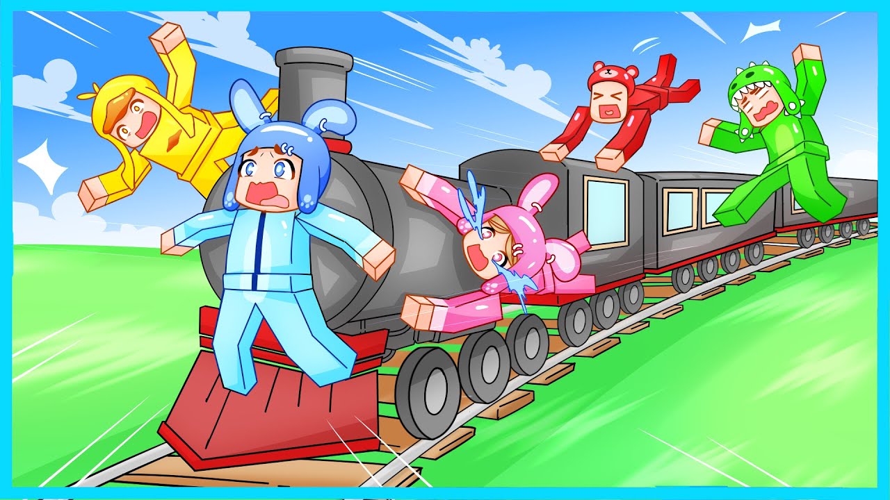 MIPAN & ZUZUZU BERSAMA 5 TEMAN TERJEBAK DI KERETA API VS ZOMBIE! Dead Rails Roblox