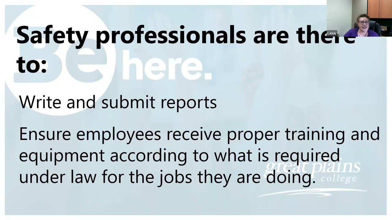 30.11 Safety Professionals