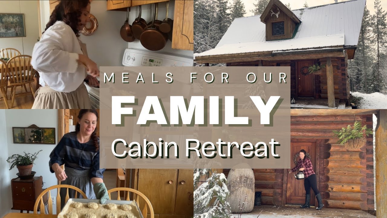 Homemade Meals For our COZY CABIN Getaway // Cooking For My Family of 4