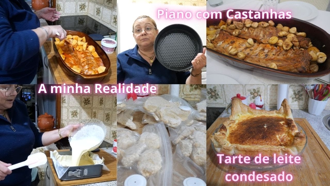 PREPAREI UM ENTRECOSTO COM CASTANHAS + UMA SOBREMESA DELICIOSA