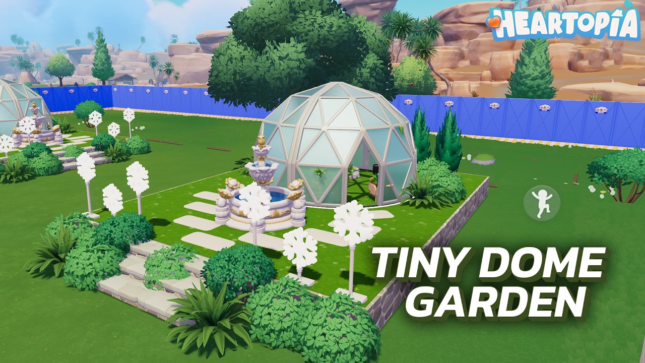Tiny Glass Dome Garden Build | Heartopia