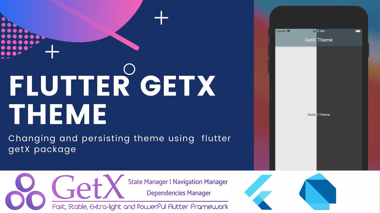 GetX Flutter | Changing Theme with GetX  | Flutter for beginner