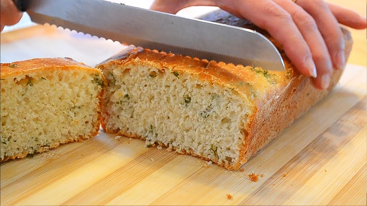 No Knead PARSLEY and Whipping Cream Bread | EASY Bread for Beginners | Bread with Parsley