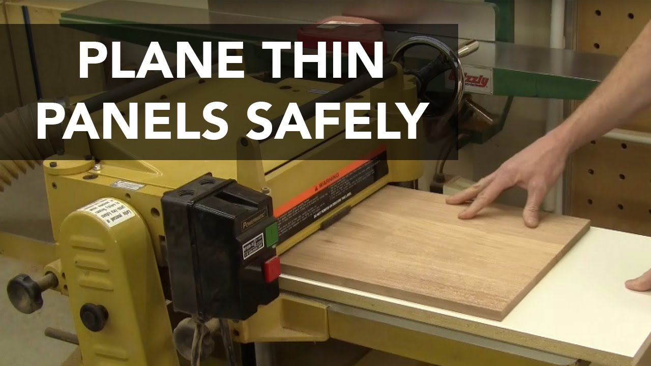 Plane Thin Panels Safely with this Sled Jig