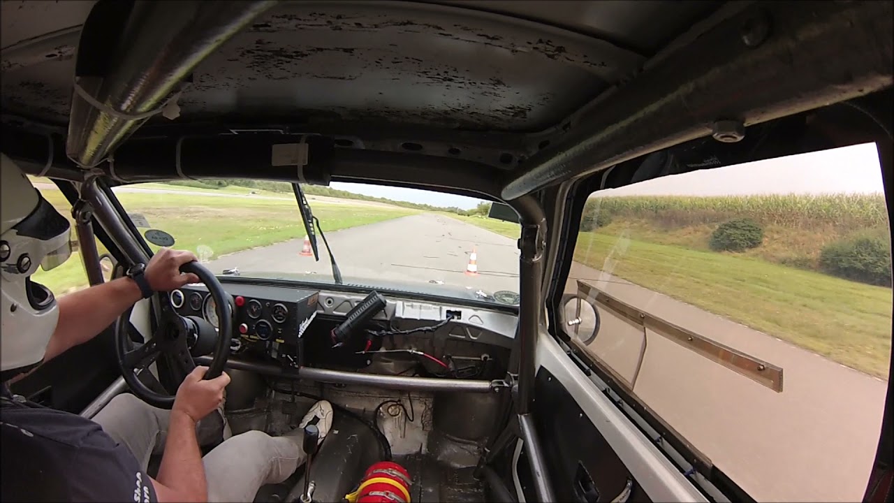 Onboard DMSB Slalom Walldürn 26.09.21 Colin Lohmann Polo 86c Klasse H 12 Kamikaze Wertungslauf 1