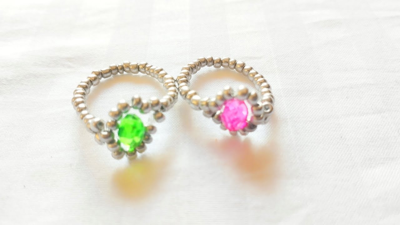 DIY 💍 Bicone Rings tutorial //Super easy and simple