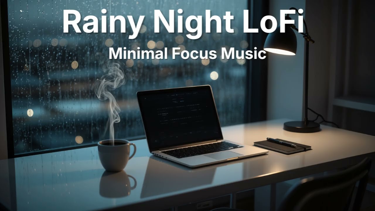 Rainy Night LoFi 🌧️ Minimal Focus Music | Deep Work & Study Session