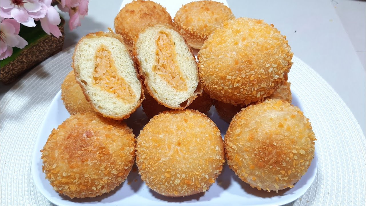 SUPER EMPUK DAN LEMBUT ROTI GORENG ISI BIHUN