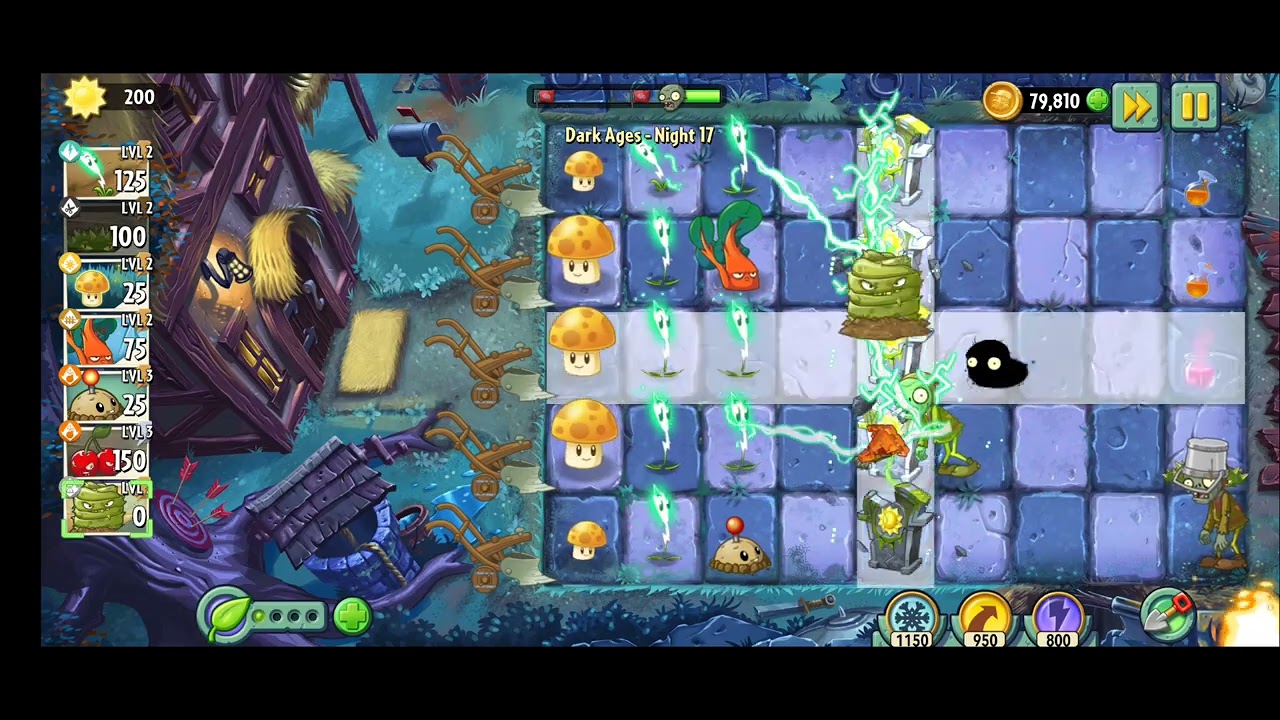 Plants vs zombies 2 Dark Ages day17#plantsvszombies #plantvszombie2 #plant #zombie #plantandzombies 