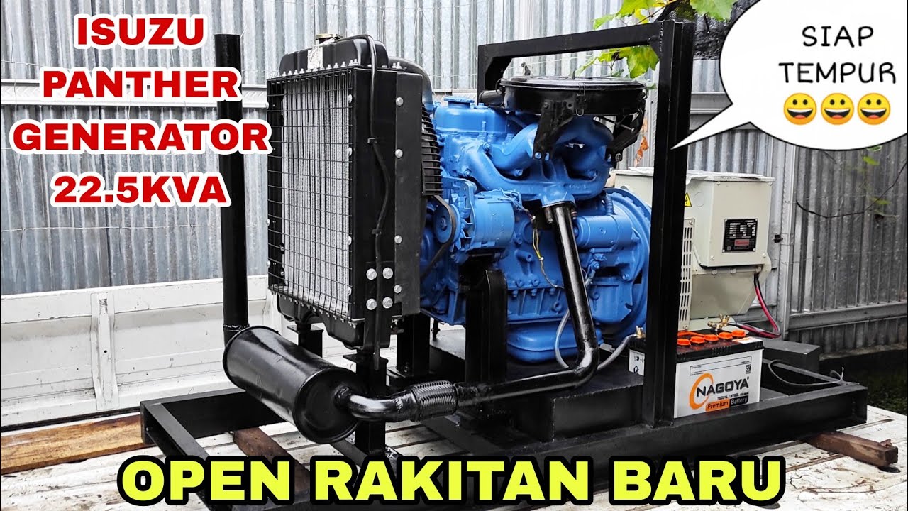 GENSET OPEN RAKITAN 22.5KVA // SIAP PAKAI BESTIE
