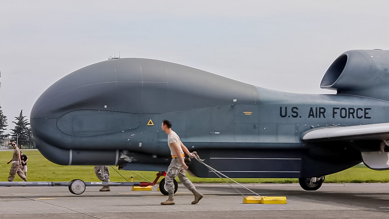 The $220 Million US RQ-4 Global Hawk UAV in Action