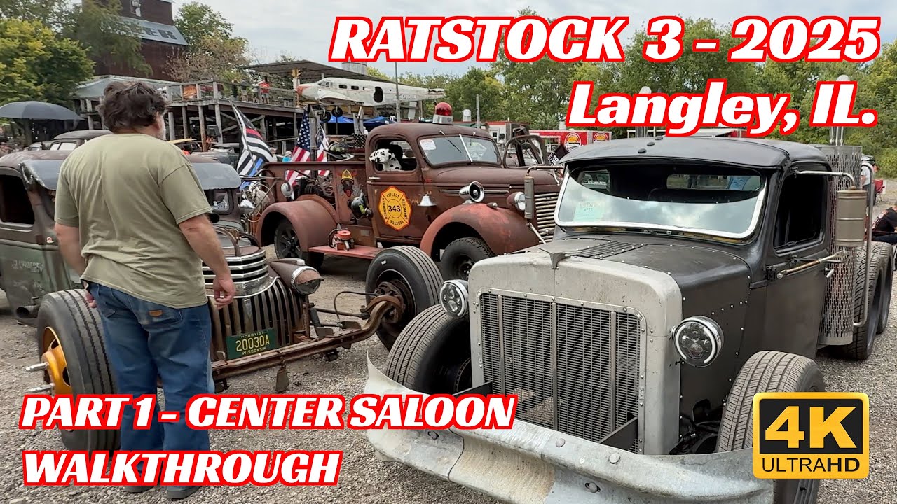 🔥 RATSTOCK 3 - 2025 - PART 1 🔥  Center Saloon area - Rat Rod Car Show at the Psycho Silo Saloon