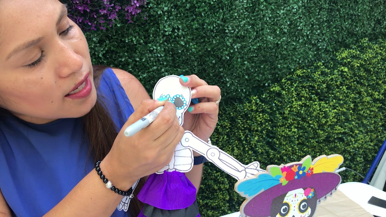 Como decorar una catrina de papel