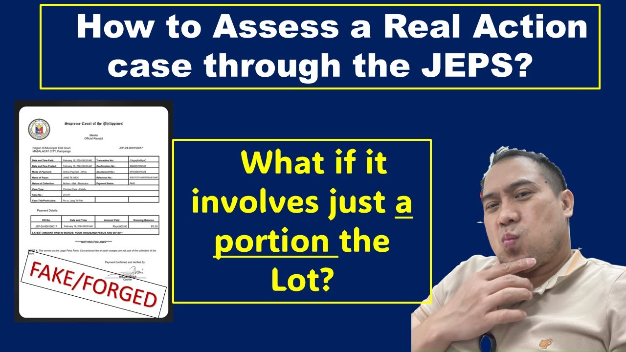 How to Assess Real Action Cases in the JEPS (Portion of the Lot or Whole)?