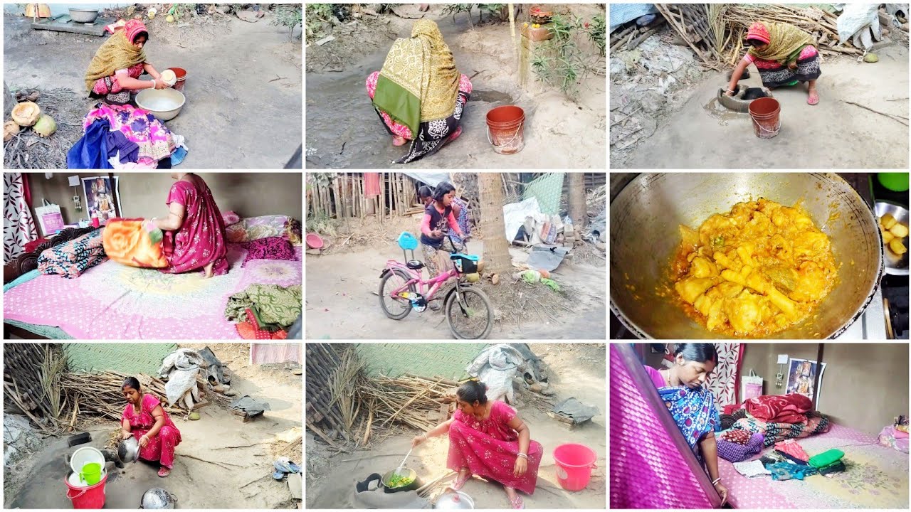 শীতের দিনে সকাল 6:30 থেকে সন্ধ্যা পর্যন্ত যেভাবে একা হাতে সংসারের কাজগুলো ধাপে ধাপে গুছিয়ে করি ||