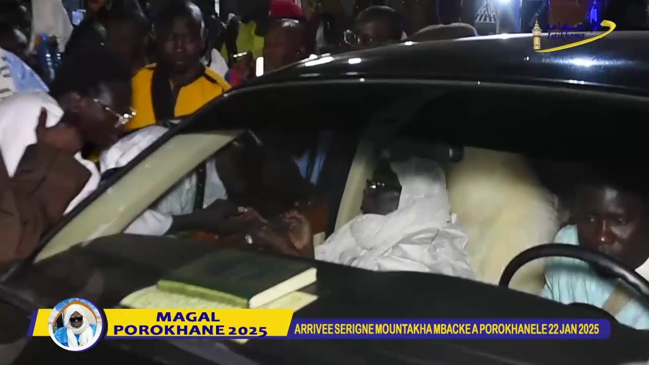 Magal Porokhane 2025 Arrivee Serigne Mountakha Mbacke à Porokhane le 22 jan 2025