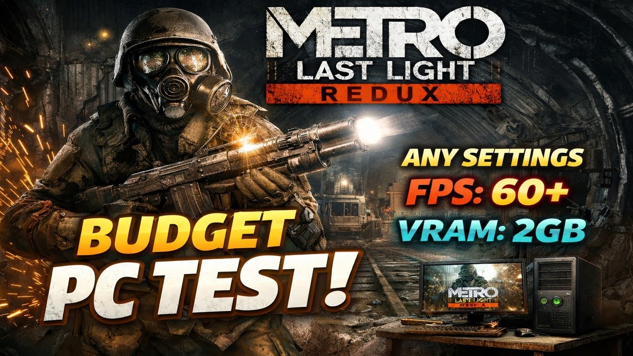 Metro Last Light Redux on a Budget PC – 60+ FPS on ALL Settings