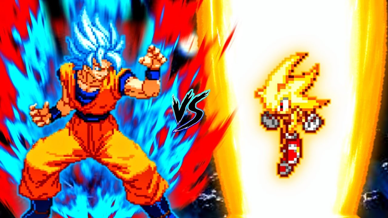 Son Goku V3.4 (all form) VS Super Sonic H in Jump Force Mugen