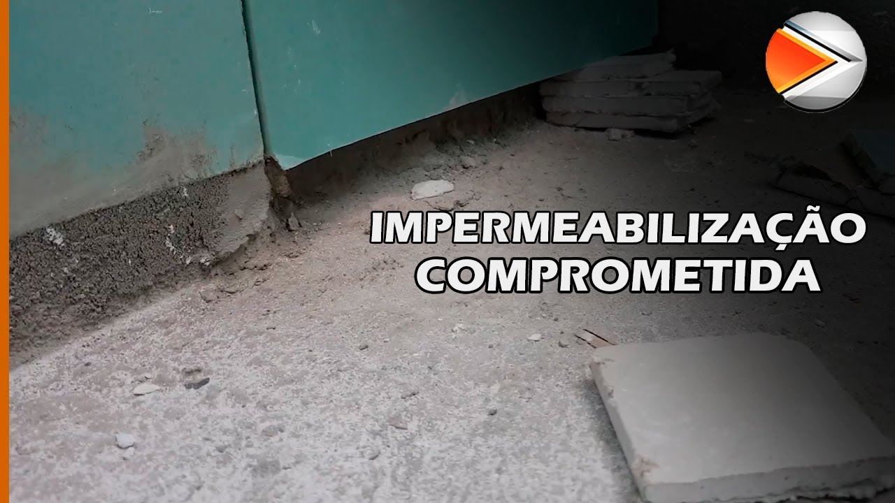 Impermeabiliza&ccedil;&atilde;o de banheiros de drywall comprometida