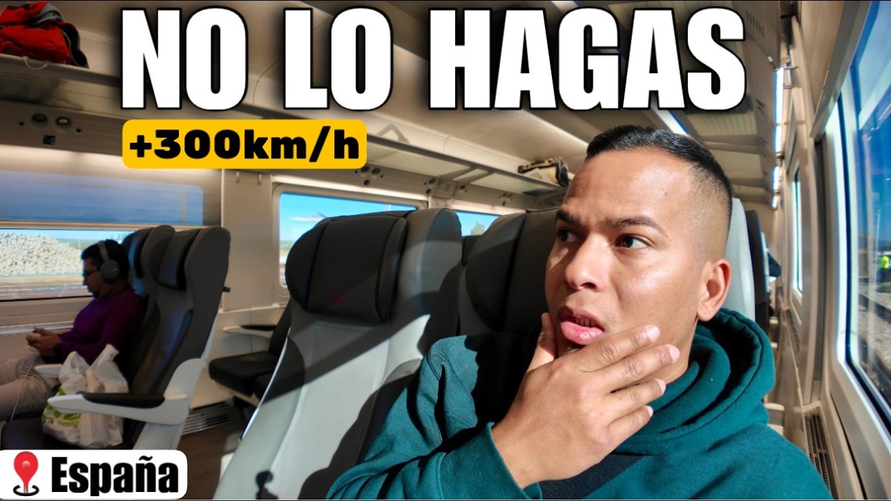 Así es VIAJAR en TREN DE ALTA VELOCIDAD en España por primera vez 🚅