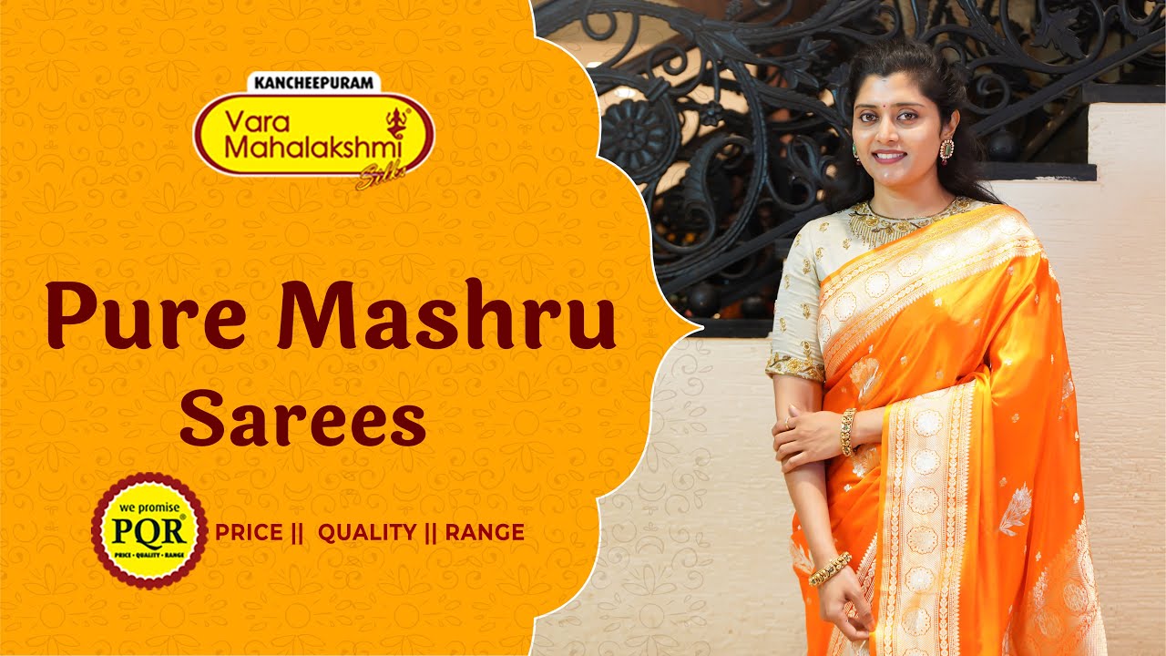 Pure Mashru Sarees | Kancheepuram Varamahalakshmi Silks ✨