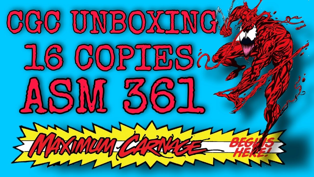 CGC Unboxing 16 Copies of The 1st Appearance of Carnage // Amazing Spider-man 361