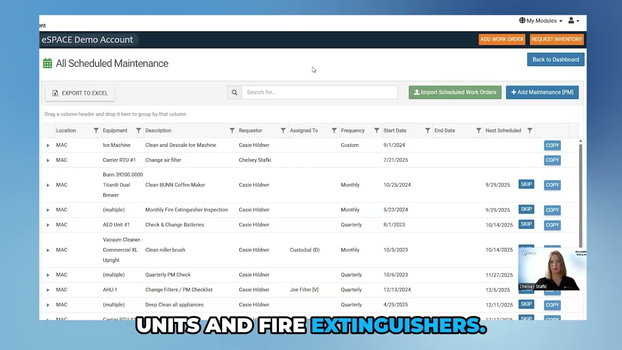 eSPACE Work Order Module - Tutorial