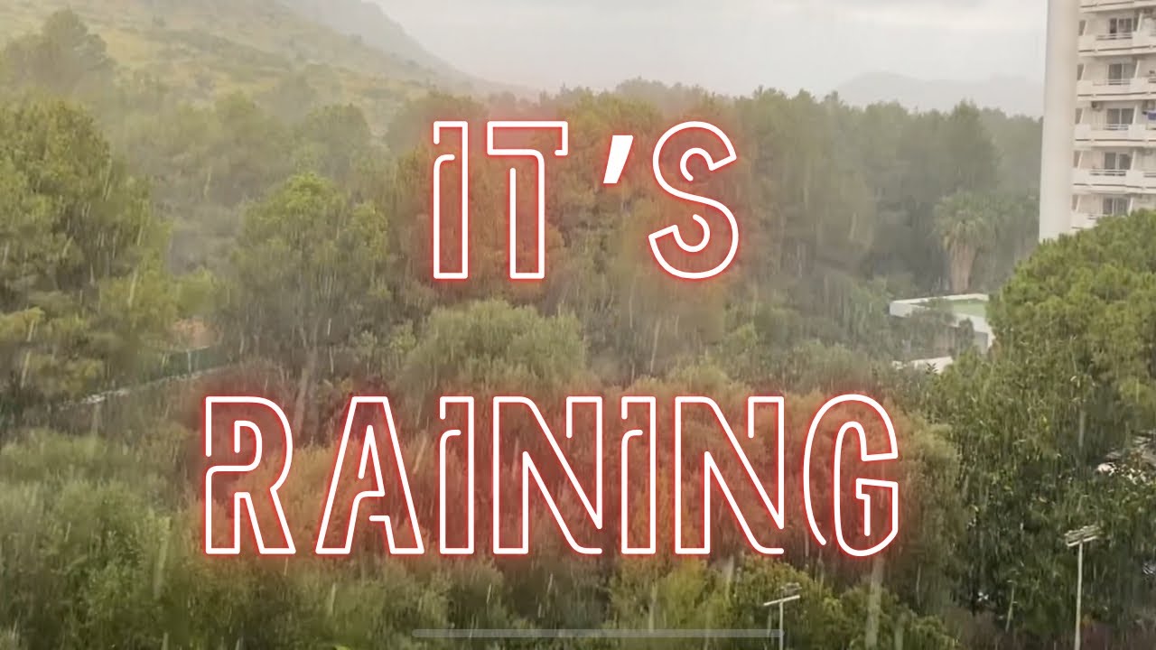 Thunderstorms, hail and rain all in one!!! Alcudia