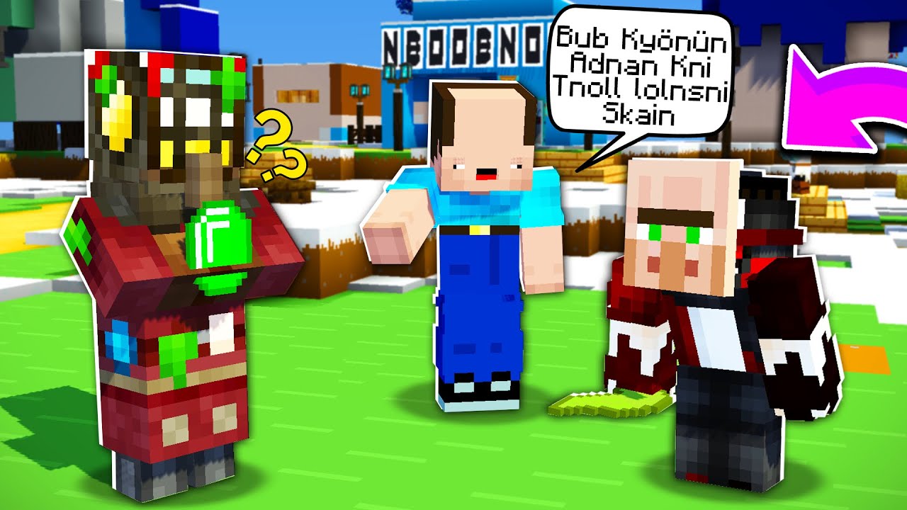 BALON KAFA İLE KÖYLÜLERİ TROLLEDİK !! - Minecraft