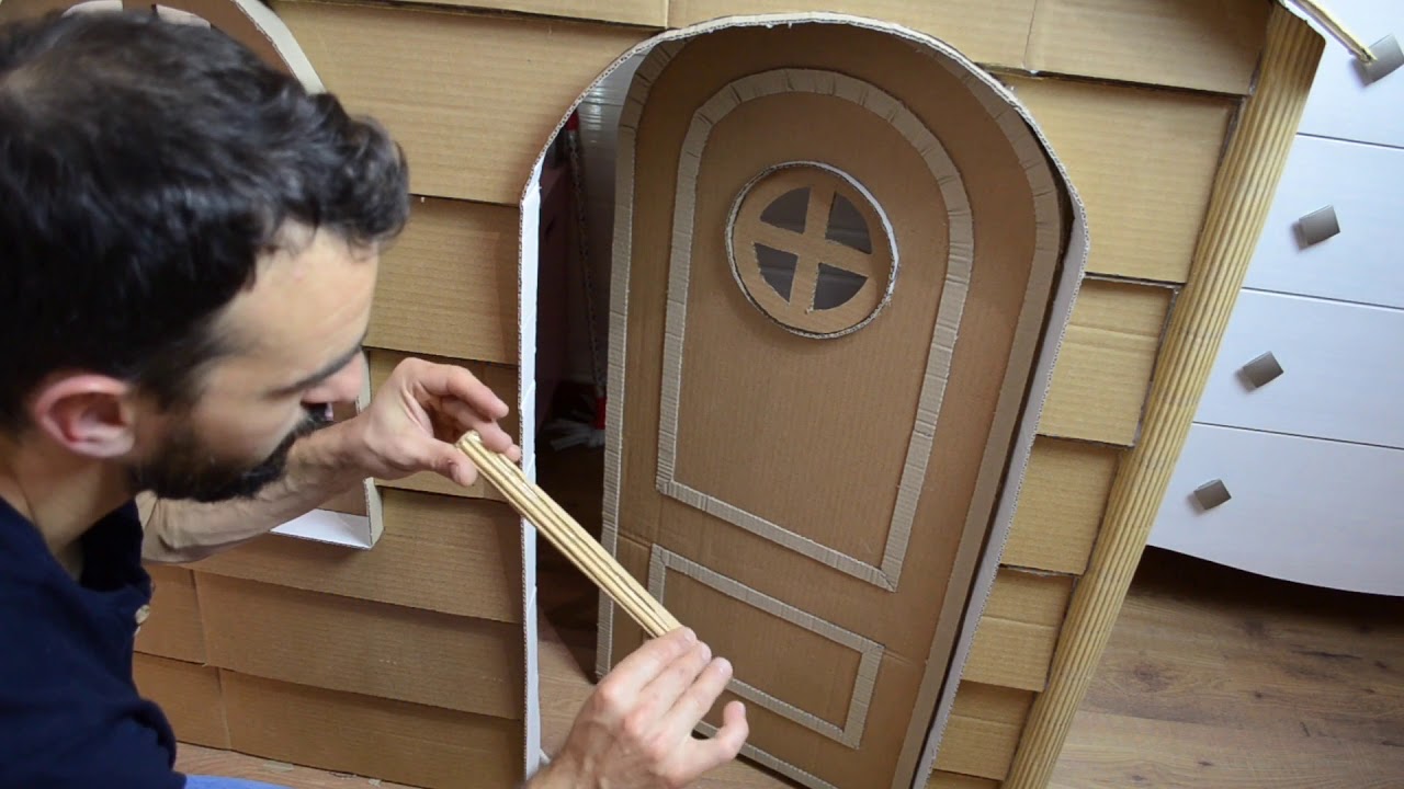 Paso a Paso PARTE2 CASITA INFANTIL De CARTÓN 🏡 PLEGABLE🏡 Tutorial Creativo