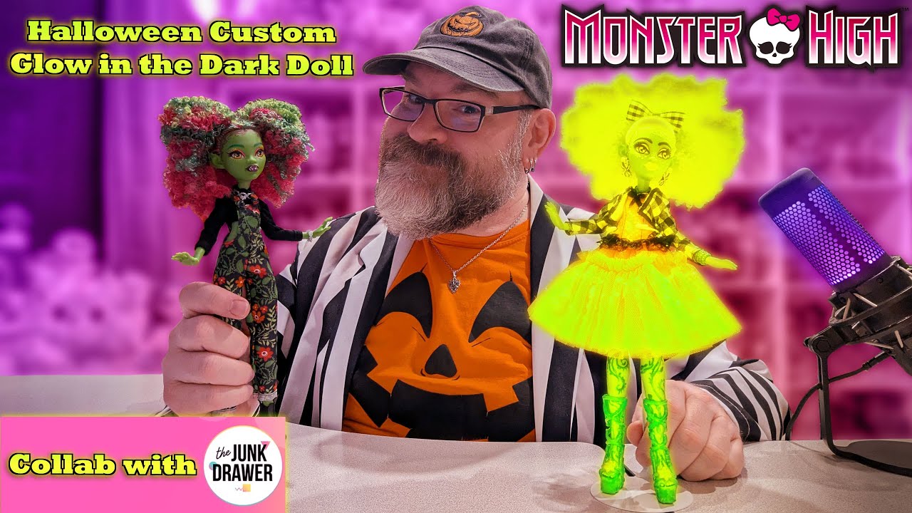 Придаем гулю сияние 🎃 Перекраска куклы Венеры из Monster High в рамках Хэллоуинского сотрудничест...