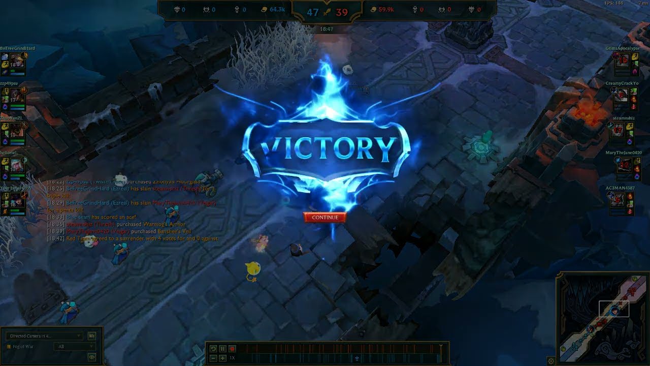 Lethality Ezreal Penta-kill for the Win on ARAM