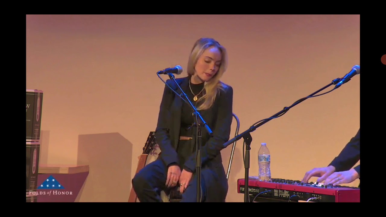 Danielle Bradbery sings Break My Heart Again at Drams 'N Jams, Nashville for Folds Of Honor.