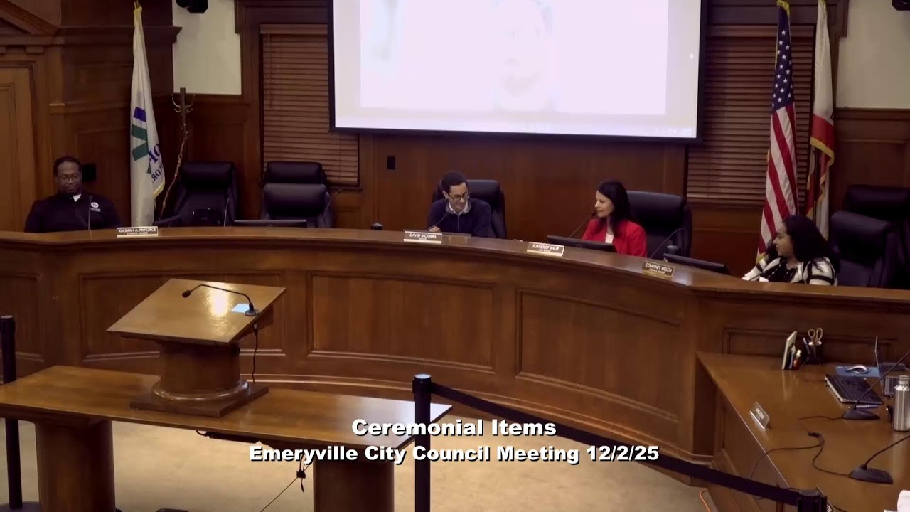 City Council Meeting - Emeryville, CA - December 2nd, 2025