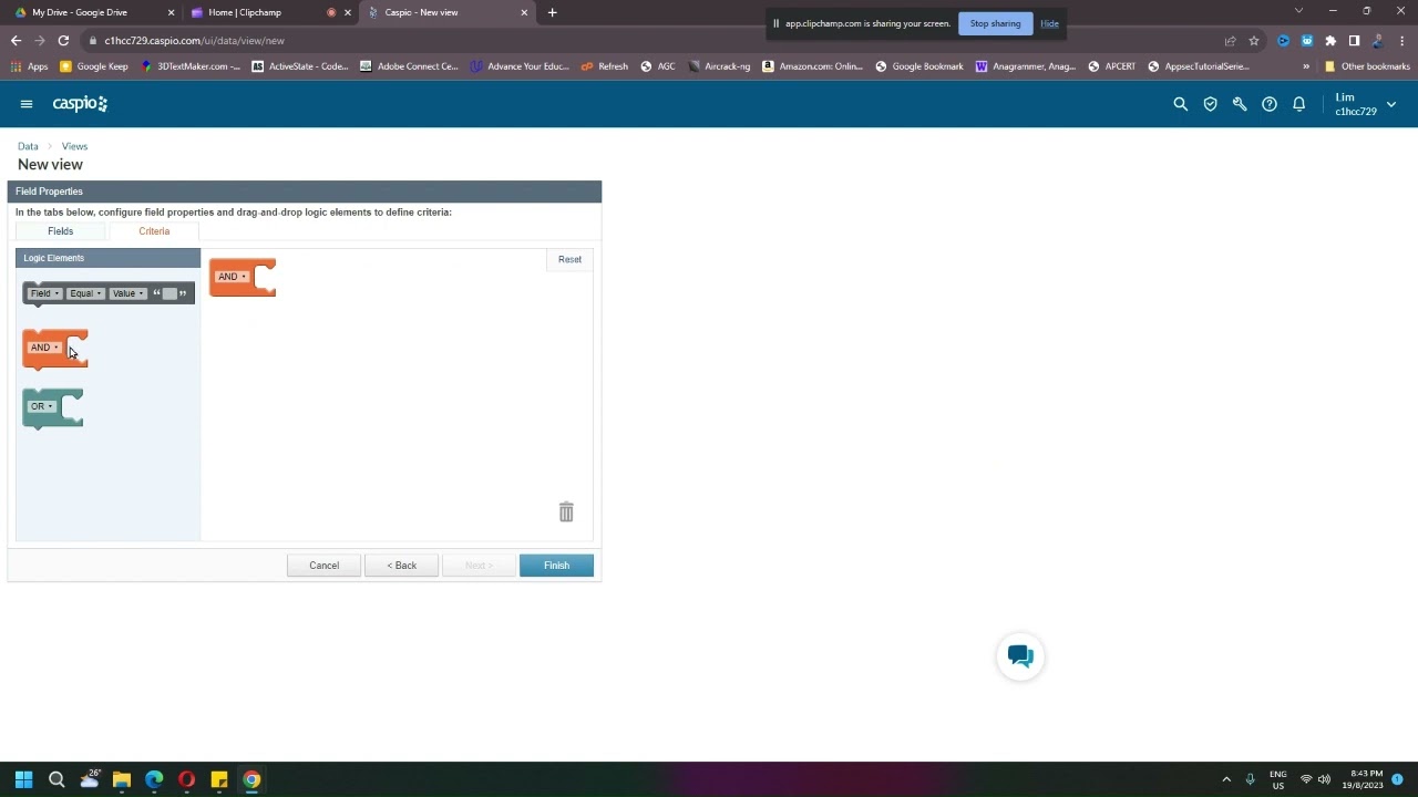 Create View In Caspio