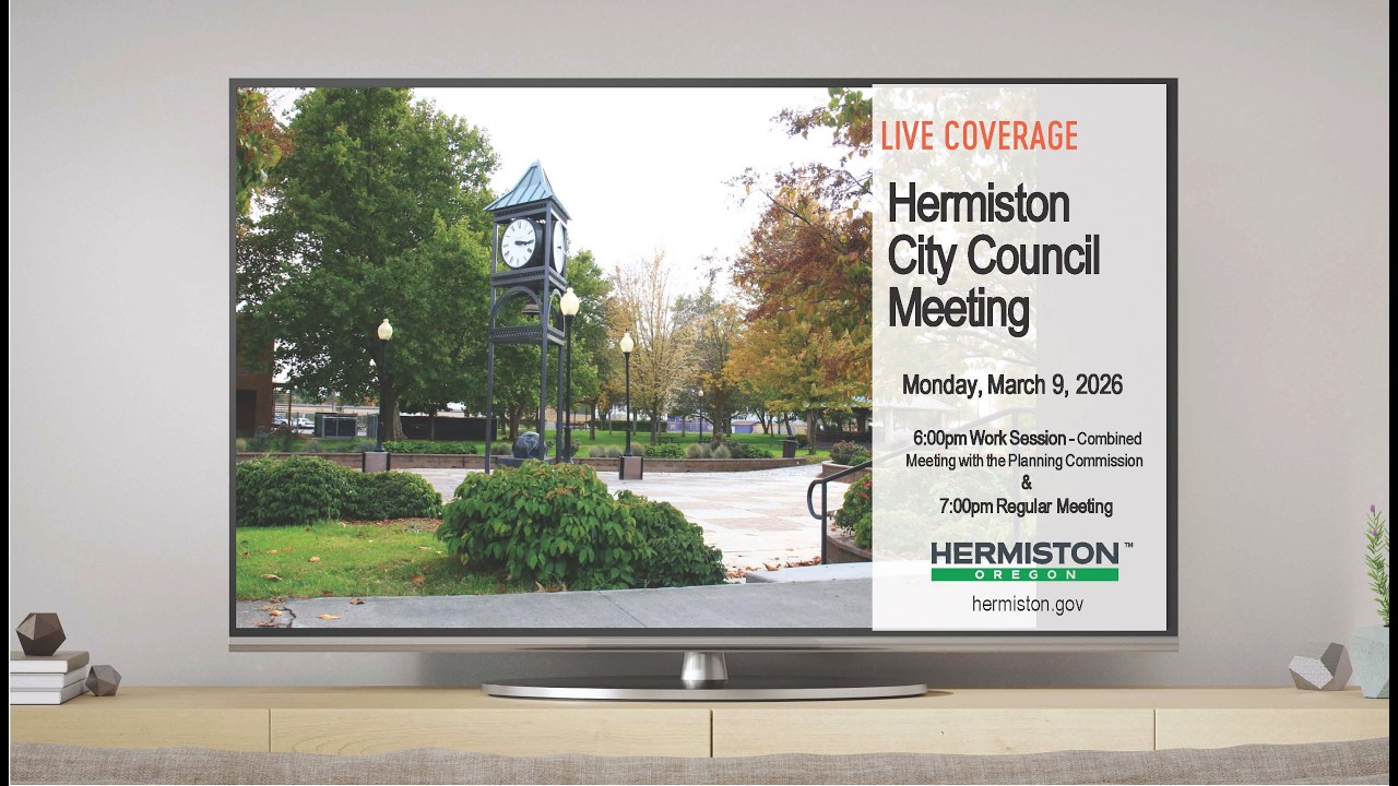 Hermiston City Council meeting for March 9, 2026