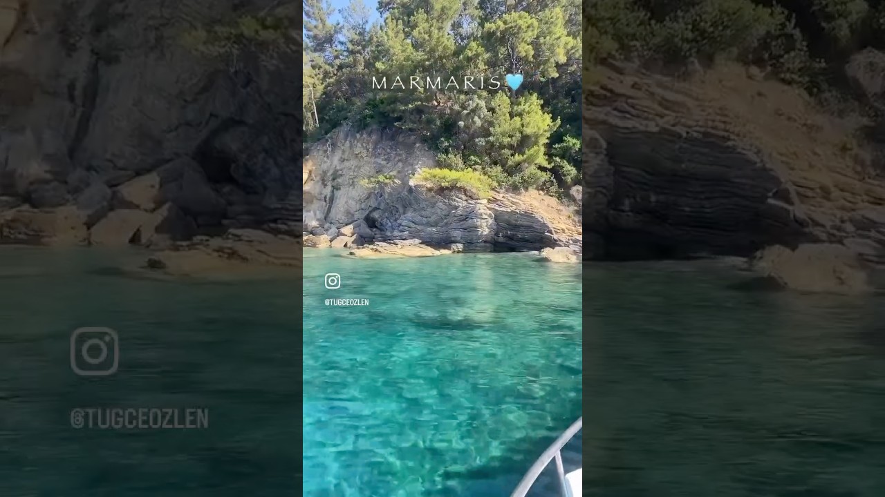 Gizli cennet🩵 Marmaris, Muğla🐠 #marmaris #tatilyerleri #seyahat #gezilecekyerler  #tekneturu