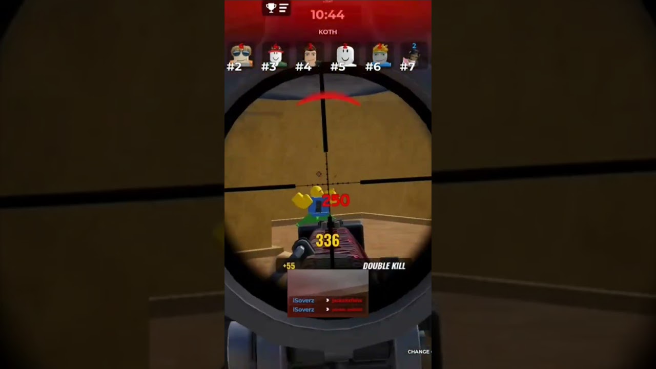 BARRETT 50CAL QUAD FEED | GUNFIGHT ARENA #ROBLOX #gunfightarena #sniping #clips #camogrind