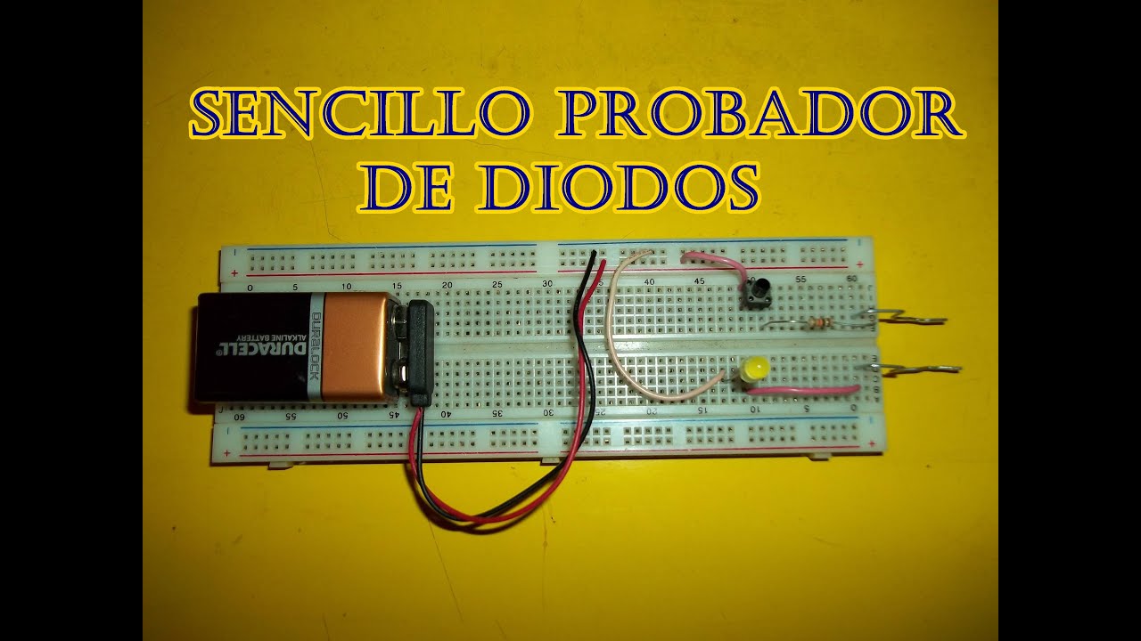 Sensillo probador de diodos