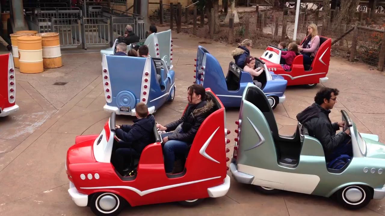 Pixar Cars ride at Disneyland Paris - Cars Quatre Roues Rallye