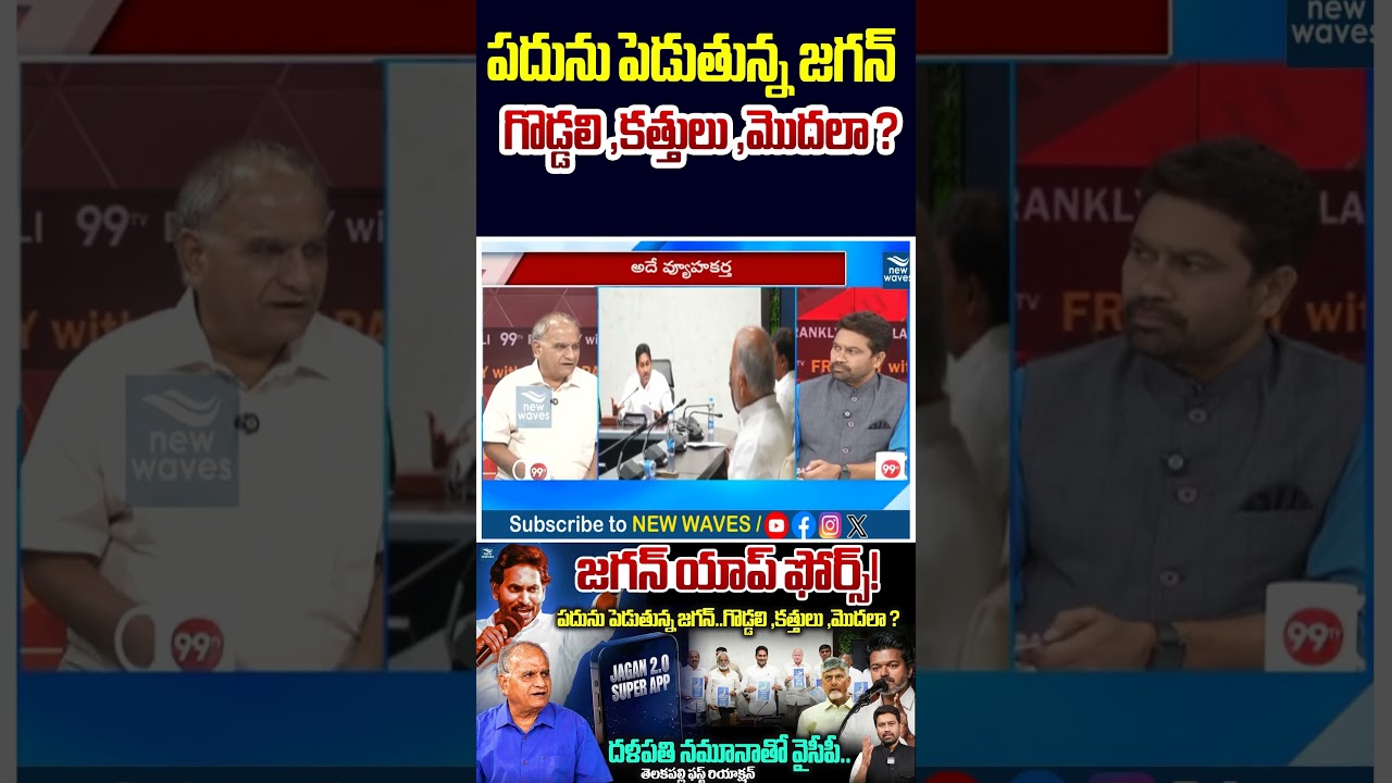 🔥YSRCP's Aggressive Strategy Begins? Jagan Sharpens His Tactics @newwavesmedia
