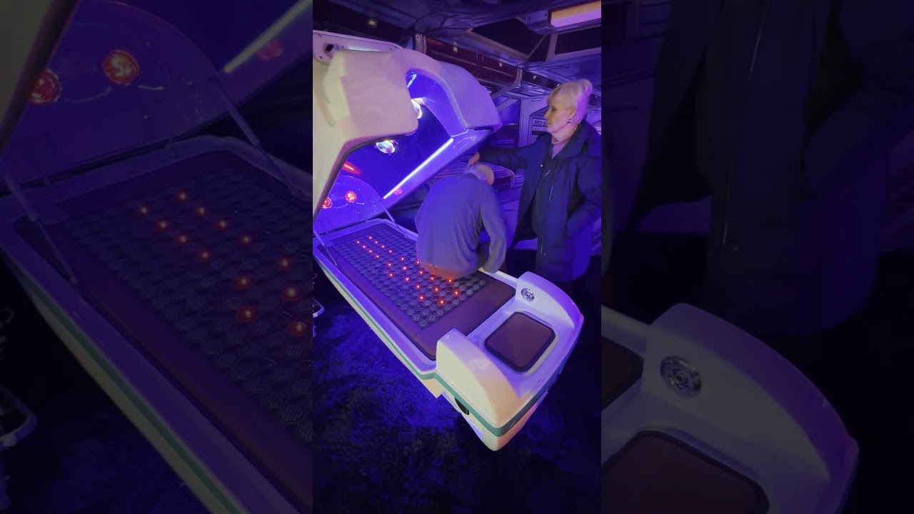 Dolf Tries Out the Celestial Chamber Pod at USA Med Bed  #medbeds #wellnesstech