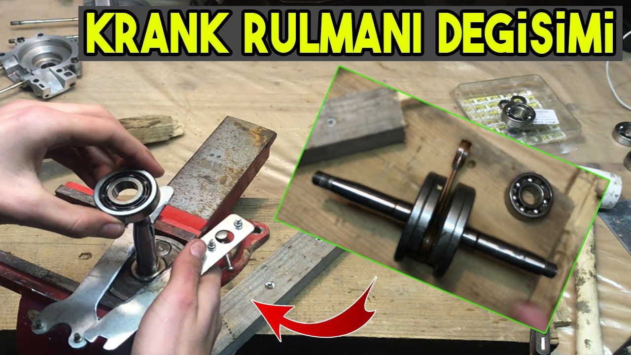 MOBİLET Krank Rulmanı Değişimi SÖKME/TAKMA mobilet toplama
