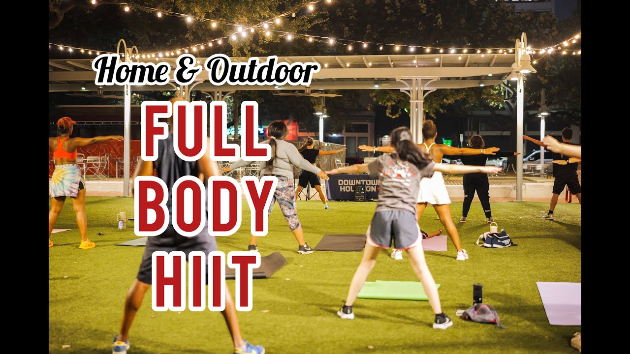 20 MIN HOME & OUTDOOR HIIT WORKOUT // Strength, Cardio, and No Weights [HipHop Dance Inspired]
