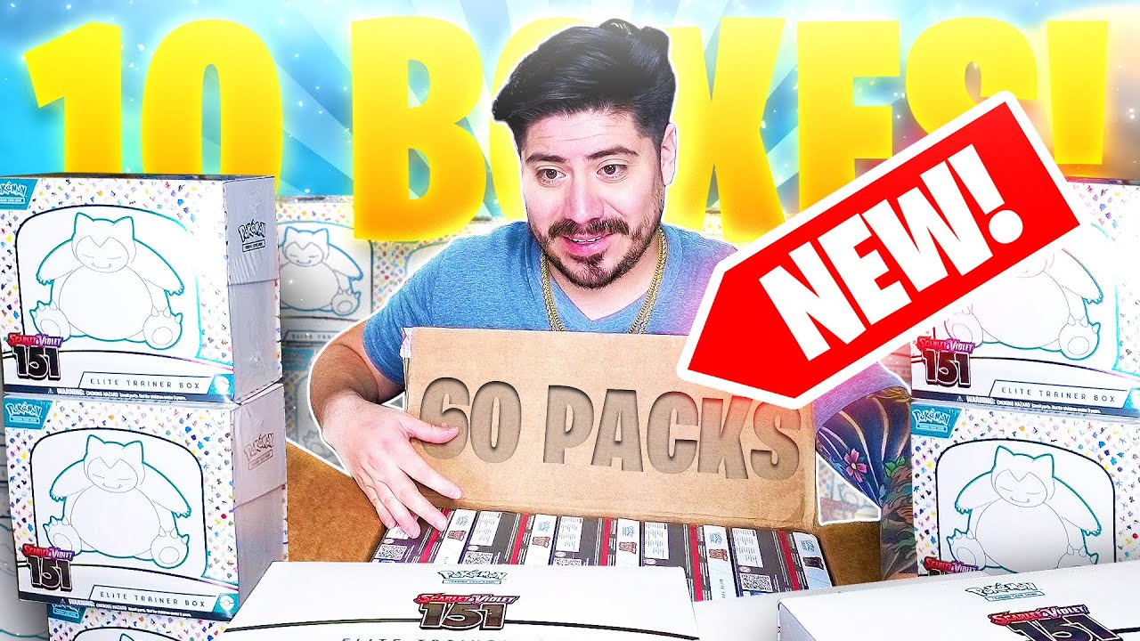 UNBOXING 10 MORE Pokémon 151 Elite Trainer Boxes So You Don't Have To