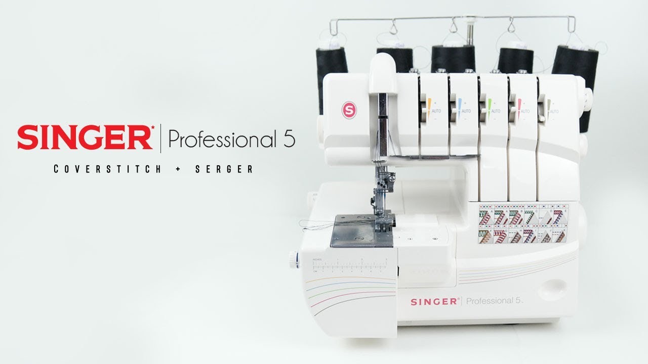 SINGER | Профессиональный плоскошовный оверлок 5-го типа 14T968DC. Распаковка и тестирование.