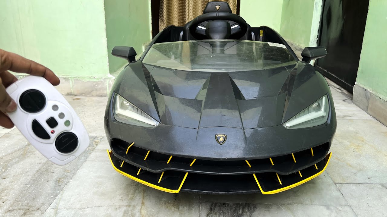 RC Lamborghini Car Unboxing & Testing | 2.4Ghz Remote Control Ride on Car | Shamshad Maker🔥🔥